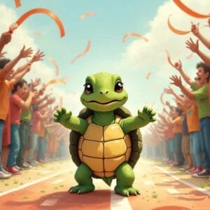 turtle wins the race